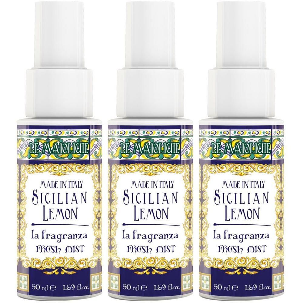 Le Maioliche Igienizzante Mani Spray Linea Limone di Sicilia 3x50 ml