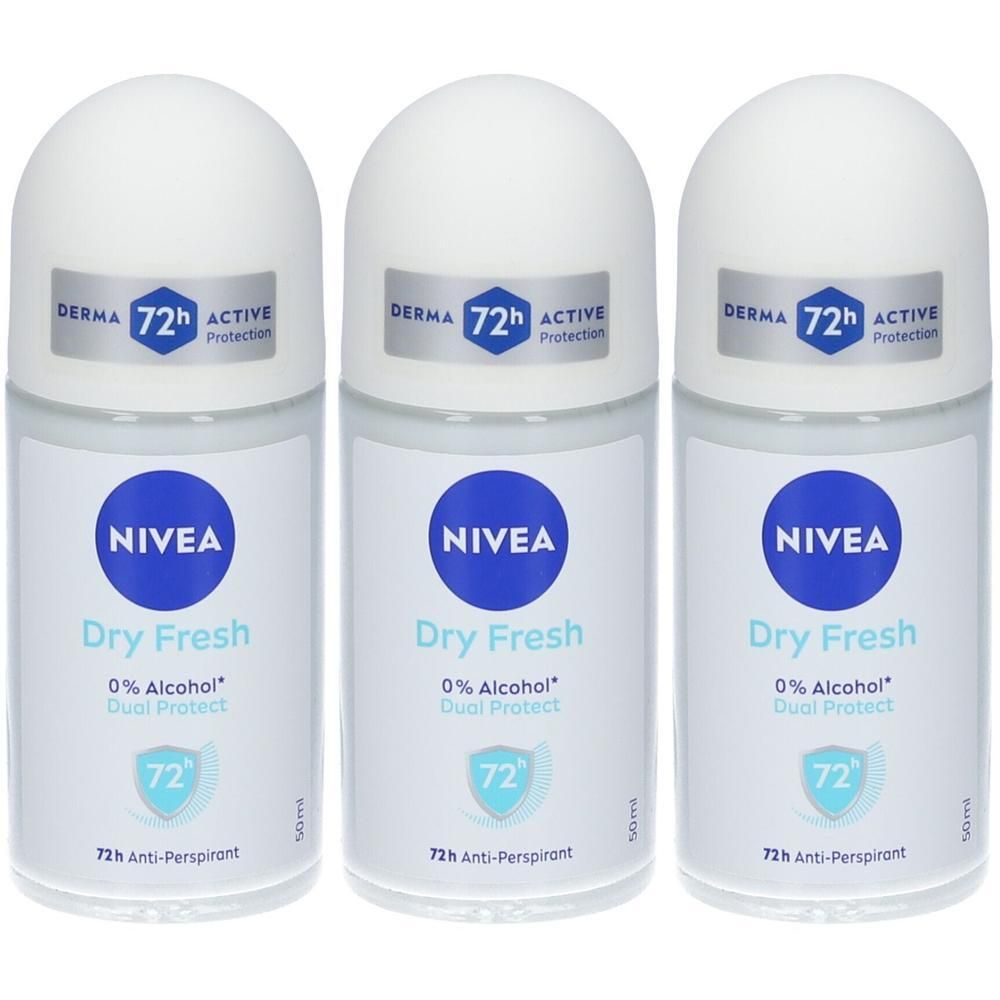 Nivea Deo Roll On Dry Le Female 3x50 ml