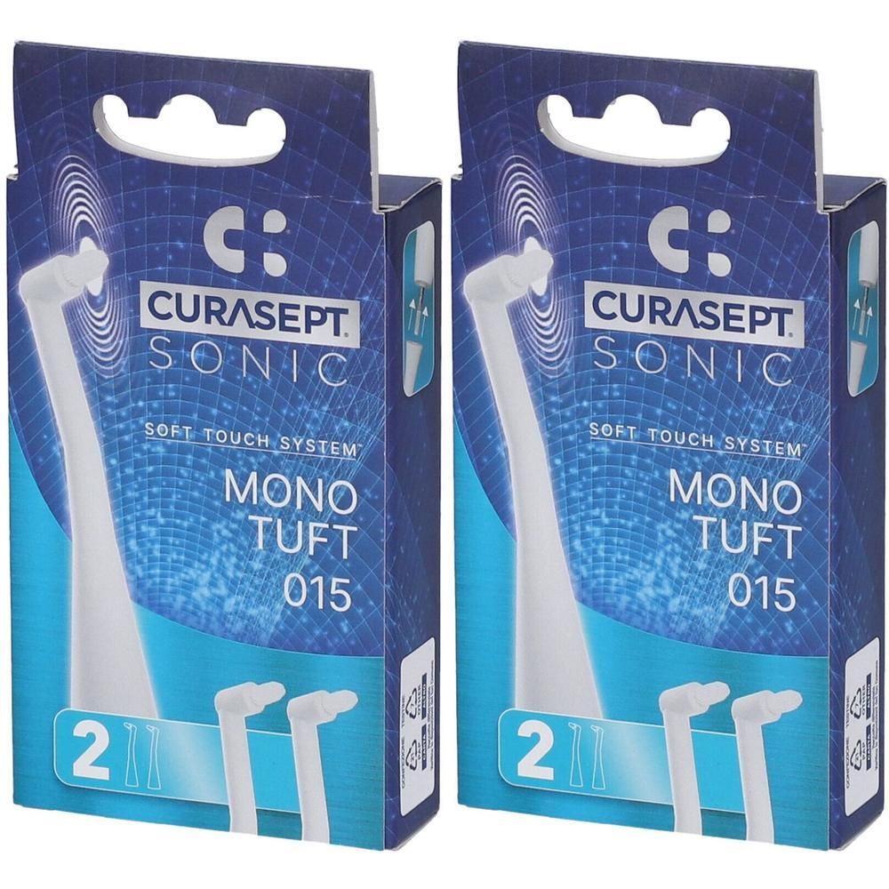 Curasept Testine Ricambio Spazzolino Sonic Monotuft 015 2x2 St
