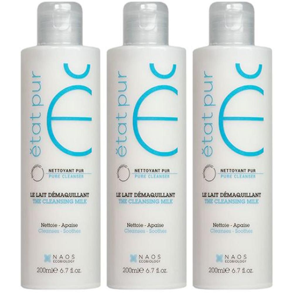 Etat Pur The Cleansing Milk Latte Detergente Struccante 3x200 ml