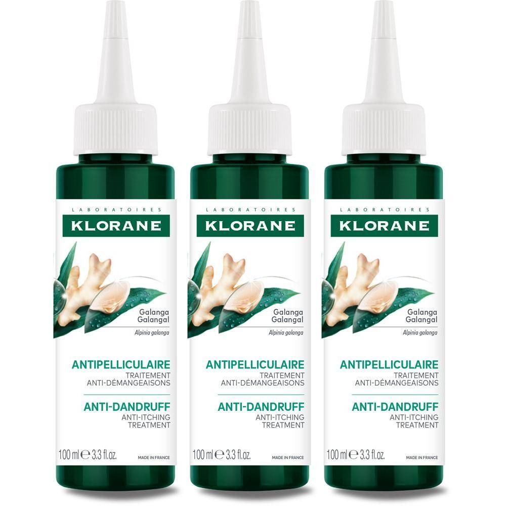 Klorane Lozione Anti-Forfora alla Galanga 3x100 ml