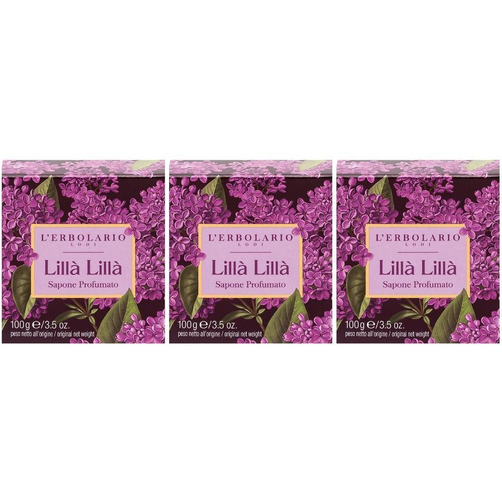 L`Erbolario Sapone Lillà 3x100 g