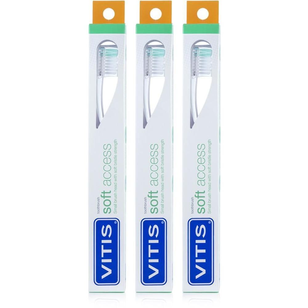 Vitis® Soft Access Blister Spazzolino + Dentifricio Gingival 3x1 St