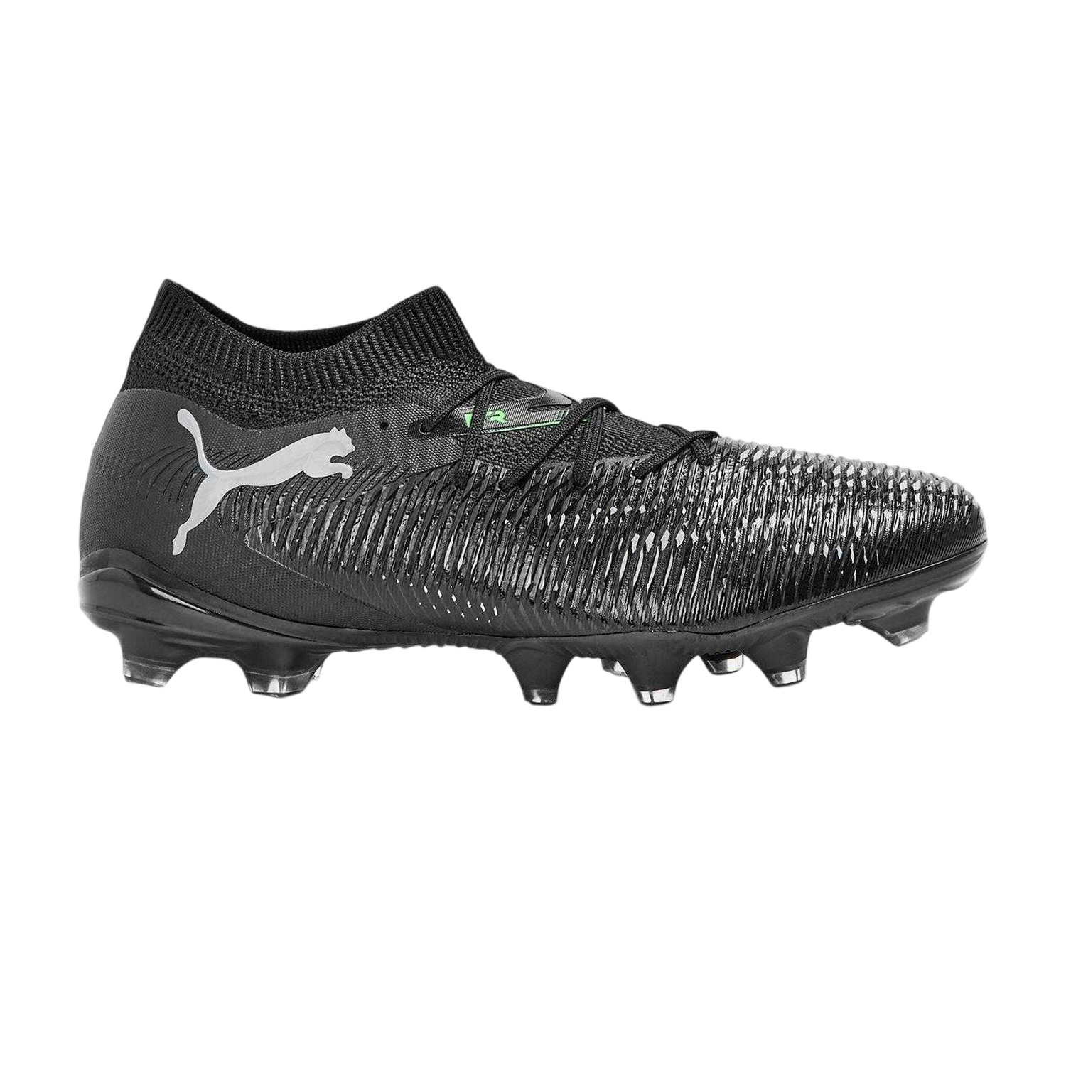 Puma Damen Future 8 Match Knöchelhohe Fußballschuhe für Kunstrasen (Schwarz/Grün)