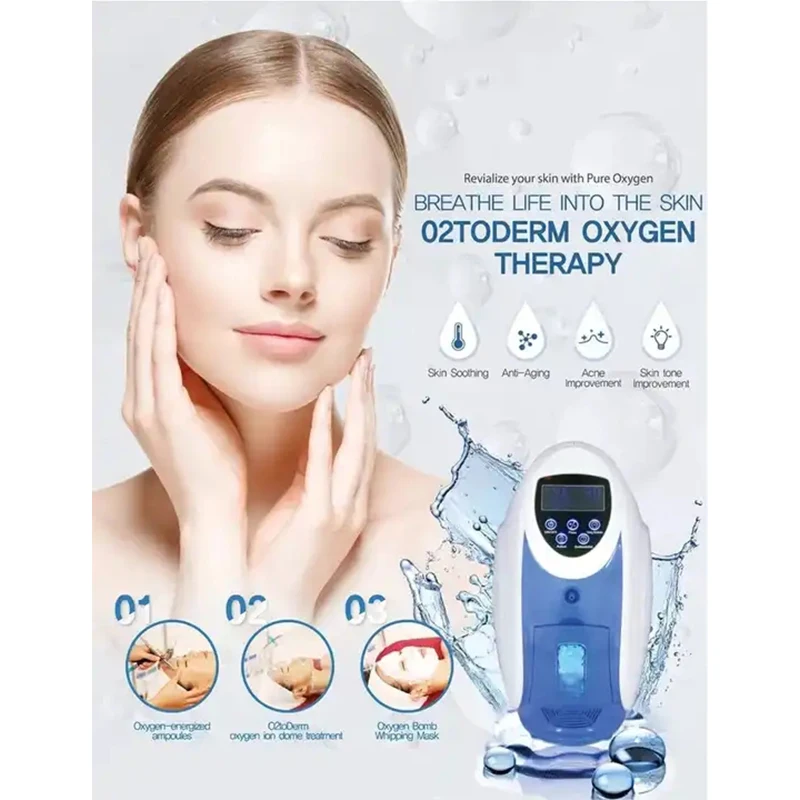Appareil de soin du visage à oxygène anionique, jet d