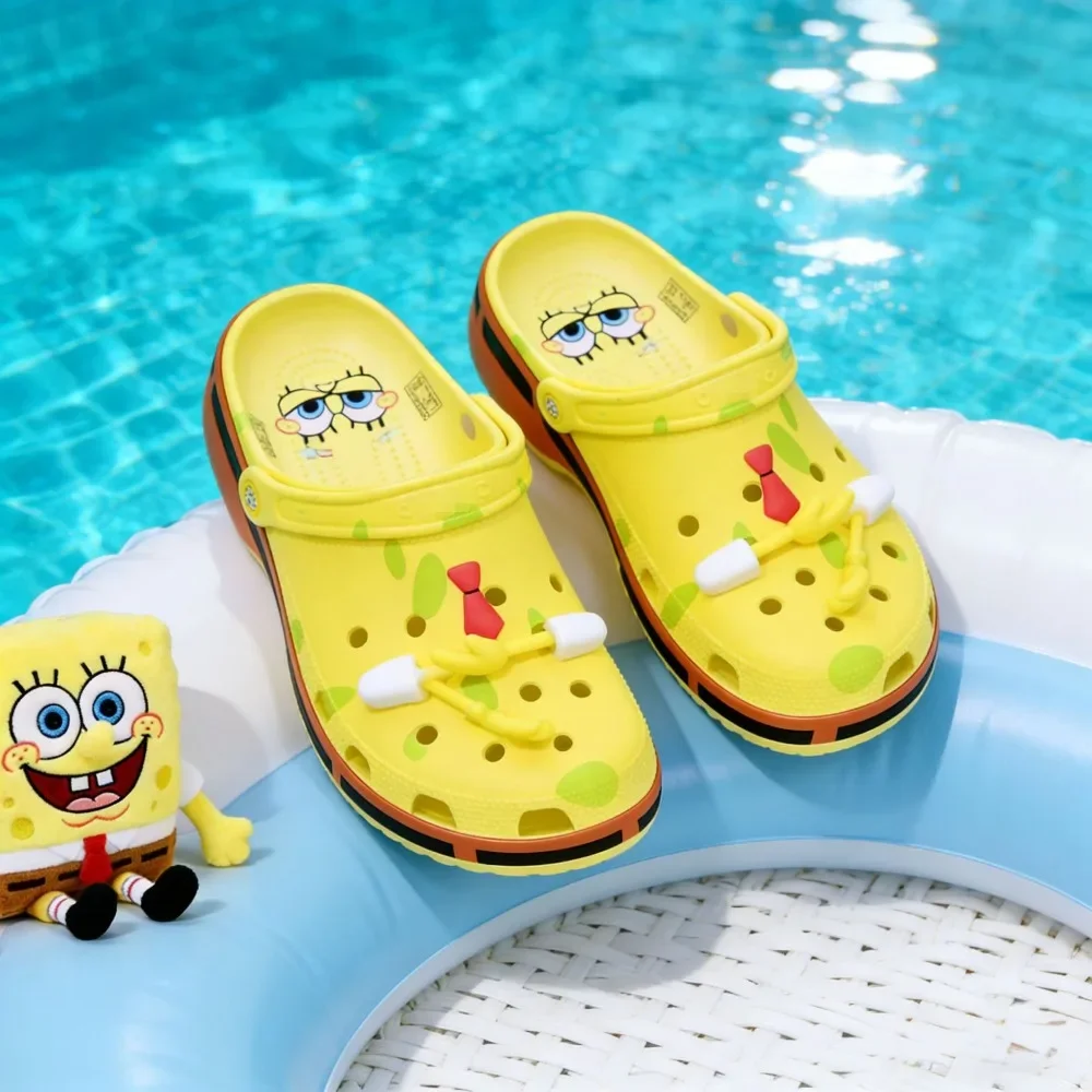 Sommer Strand Rutschfeste EVA Geschlossene Zehenpartie Komfort Ultra Coole Neue Sandalen Geschenk Anime SpongeBob Patrick Star Schuhe Paar Cartoon Clogs