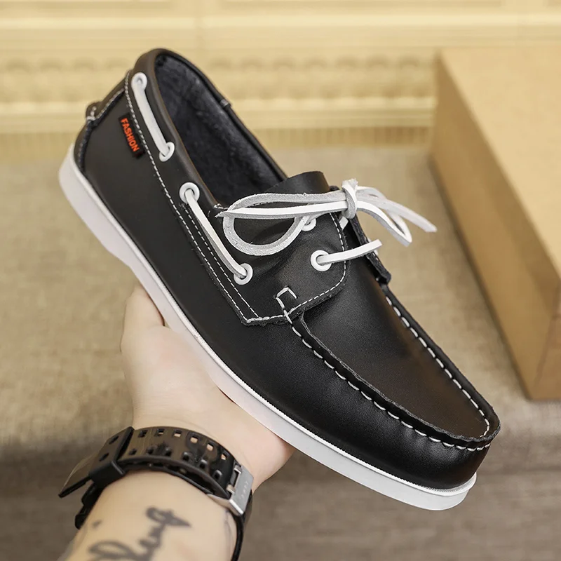 Echte Leder-Loafer Luxus Herren Freizeitschuhe Business-Schuhe Weiche Herren-Fahrschuhe Komfortable Mokassins Übergrößen Herrenschuhe