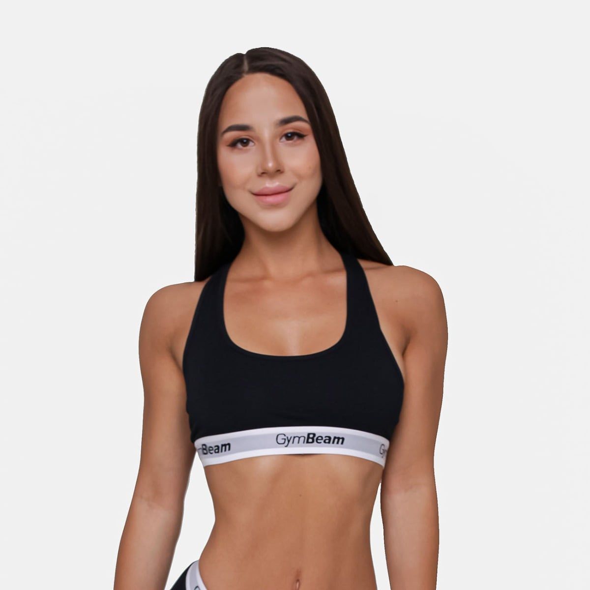 Bralette donna senza imbottitura con spalline larghe nera 1 St