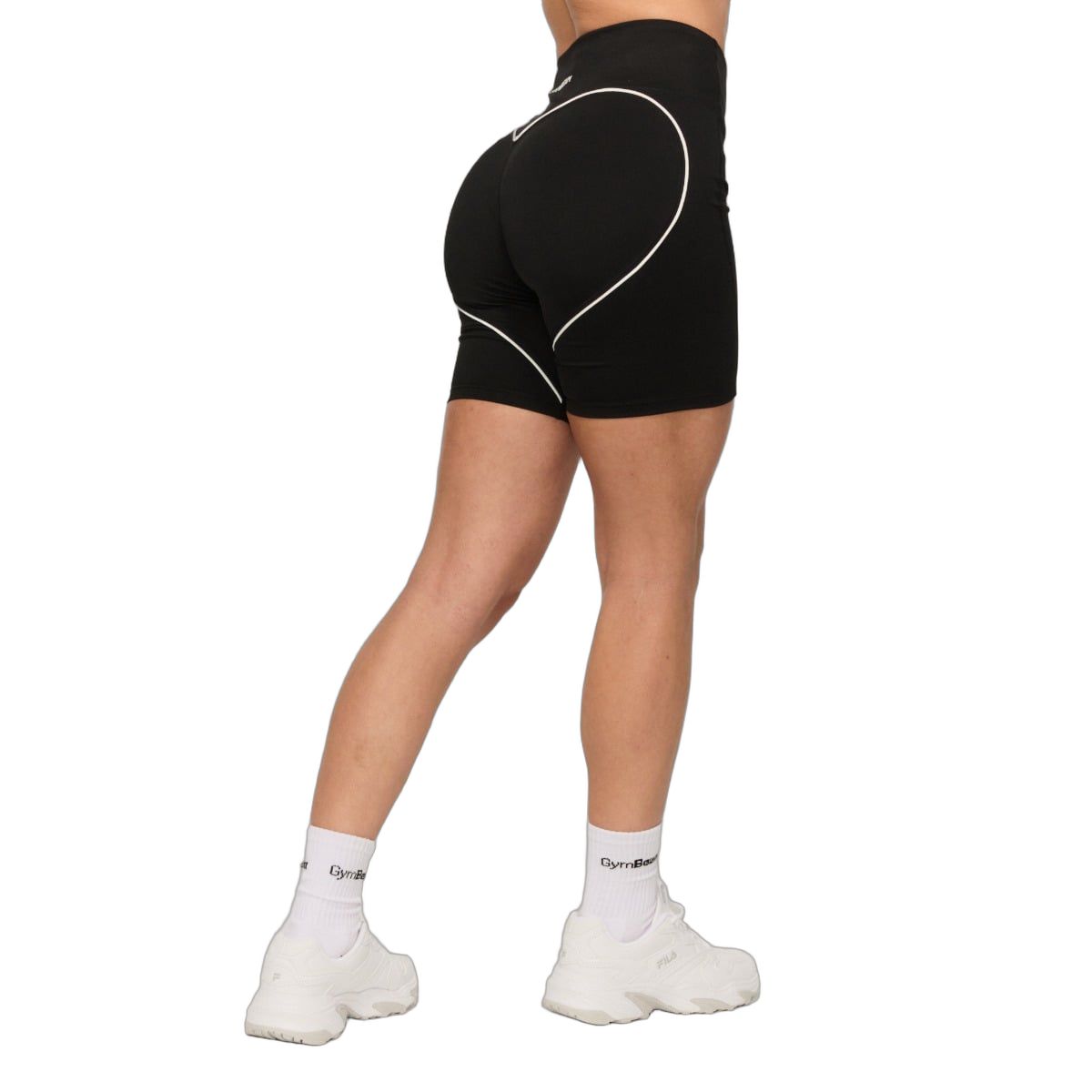Pantaloncini donna slim a vita alta Varsity Black 1 St