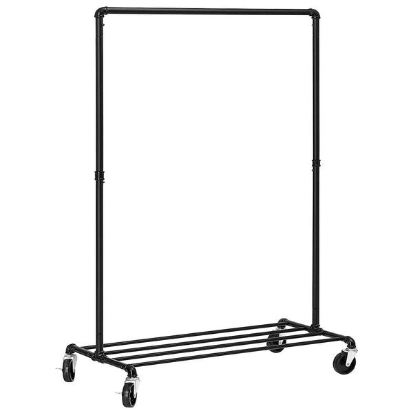 Songmics Rollgarderobe schwarz 100/49/163 cm, 100x163x49 cm