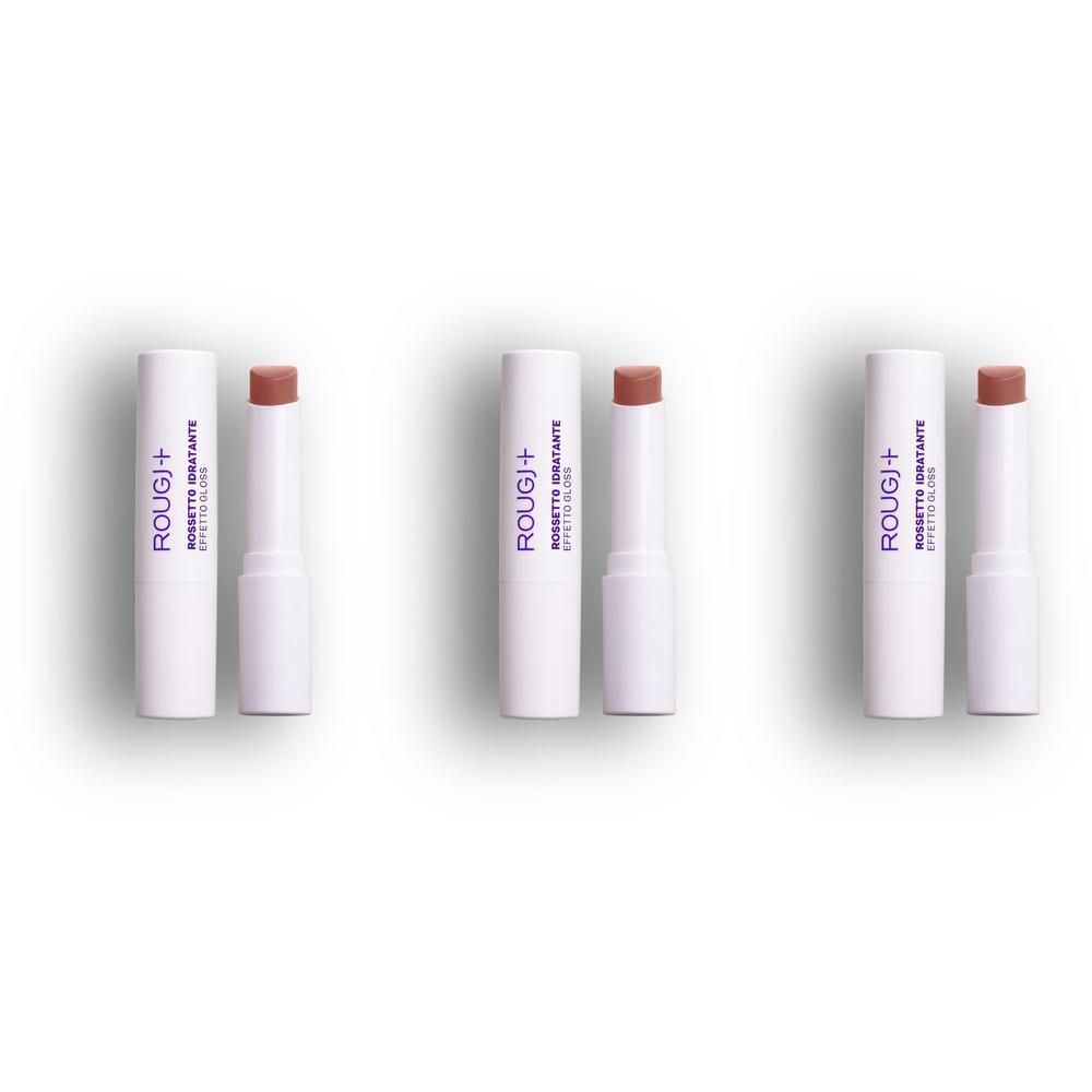 Rougj Rossetto Idratante Effetto Gloss 02 Nude Beige 3x1 pz