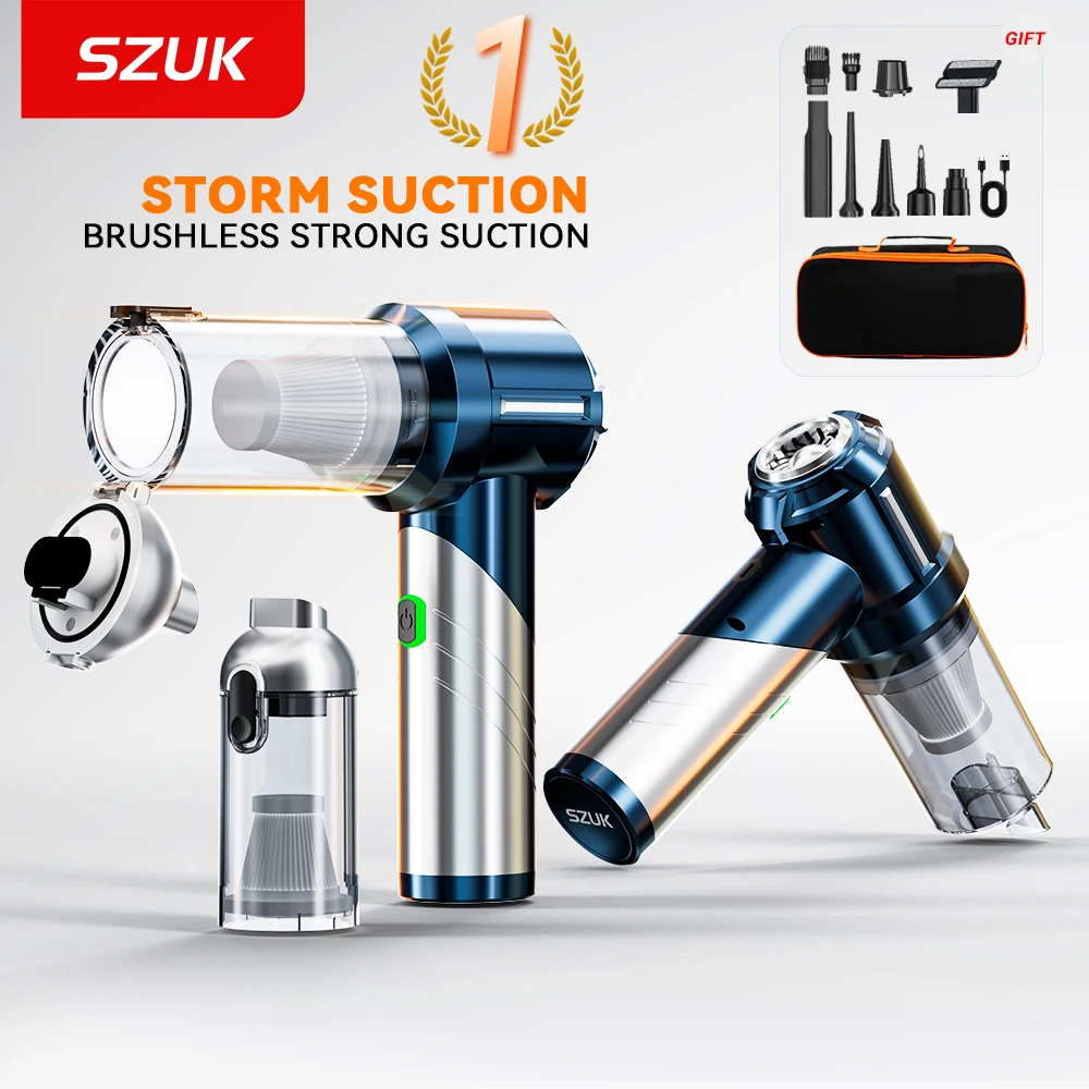 SZUK C013MAX puissant aspirateur de voiture Mini aspirateur Portable sans fil pour appareil ménager souffleur à main nettoyeur de voiture Mini aspirateur Aspirateur à main Aspirateur puissant Aspirateur pour voiture