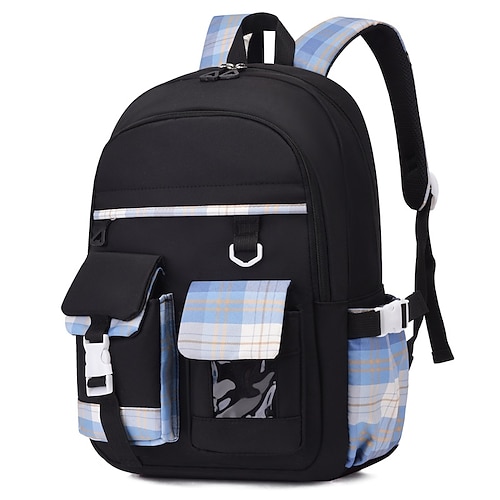 zaino da scuola bookbag multicolor per ragazze studentesse donna resistente all'acqua resistente all'usura borsa da scuola in tessuto oxford in poliestere di grande capacità zaino zaino 12 5,9 17