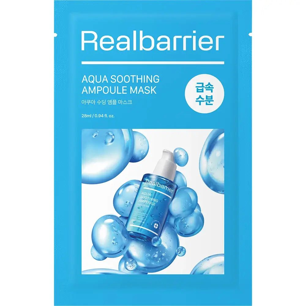 REAL BARRIER Aqua Soothing Ampoule Mask 28 ml Maschera viso