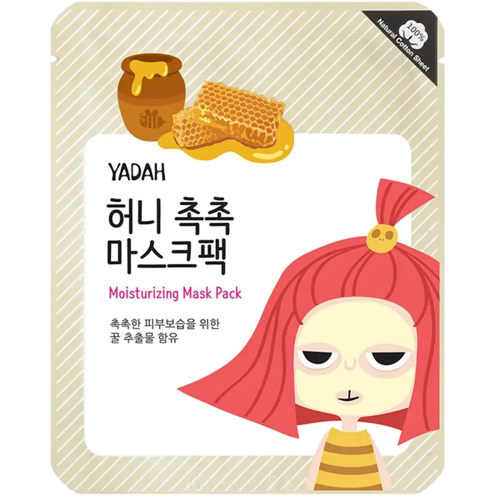 Maschera in tessuto idratante al miele YADAH 25 g viso
