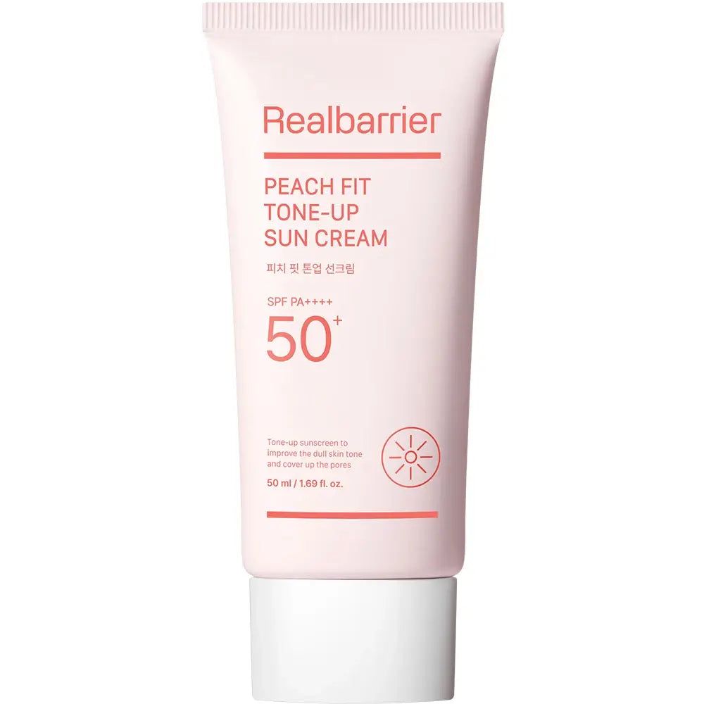 REAL BARRIER Peach Fit Tone Up Sunscreen LSF 50+ PA++++ 50 ml Crema so