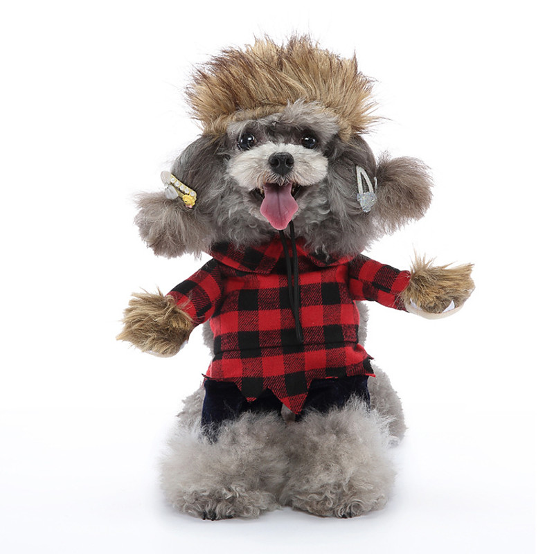Dog Costume for Halloween, Carnival Pet Supplies Funny and Funny Pet Stand Up Costplay Pet Supplies Dog Stand Up