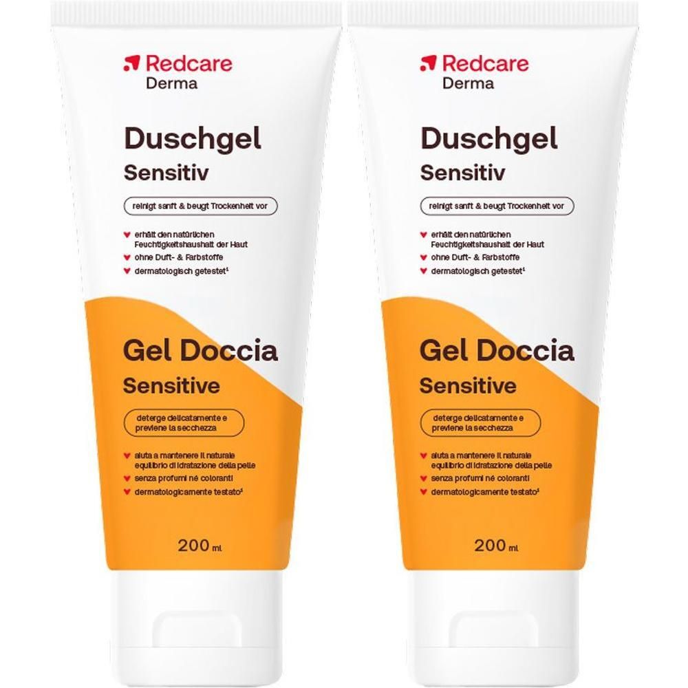 Redcare Derma Detergente Doccia Sensitive 2x200 ml Gel