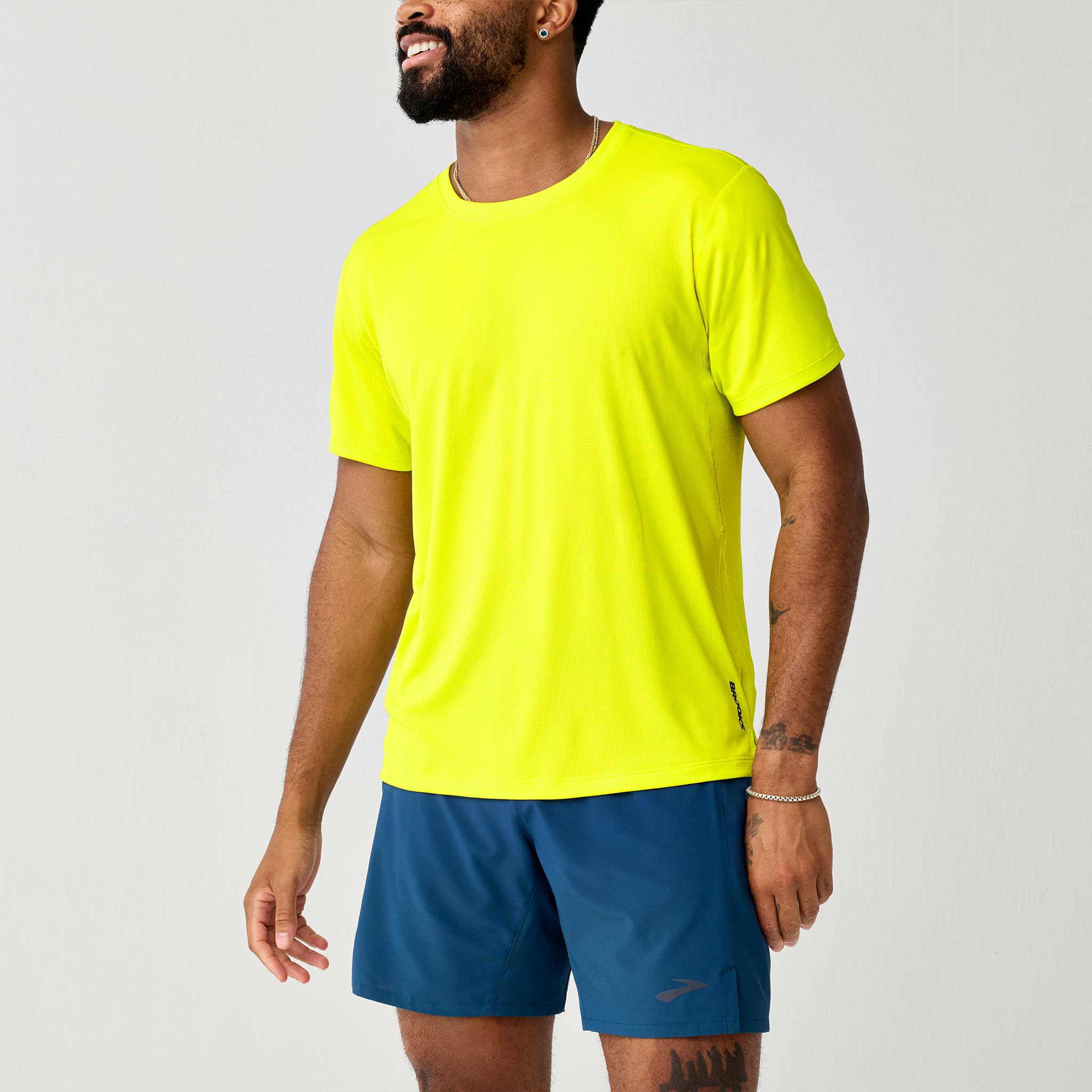 Brooks Dash Short Sleeve Men's Running Apparel Lichen