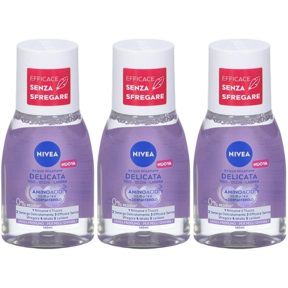 Nivea Micellair Acqua Micellare Extra Delicata Mini 3x100 ml