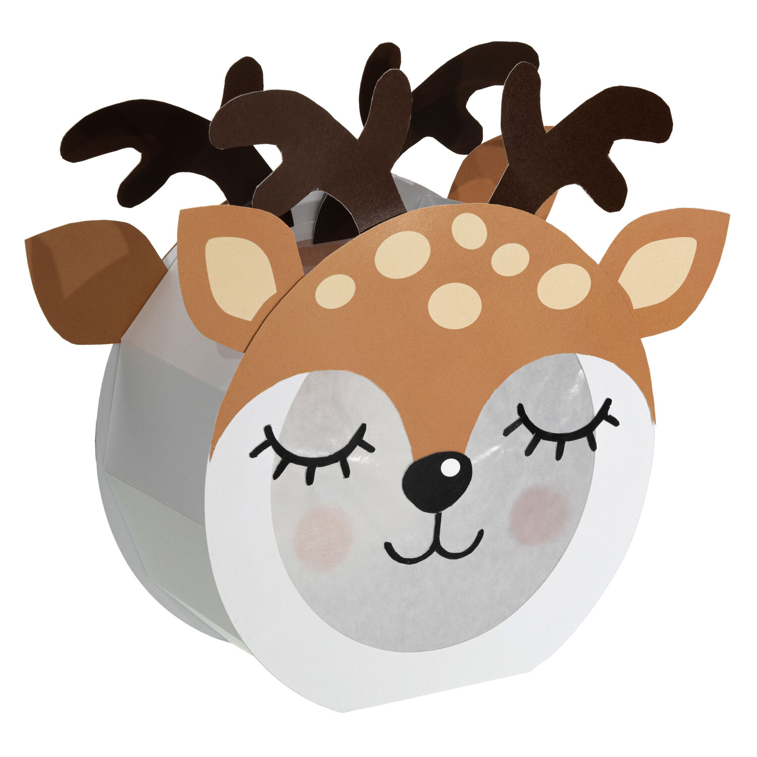 buttinette Kit créatif lanterne "cerf", pré-découpé