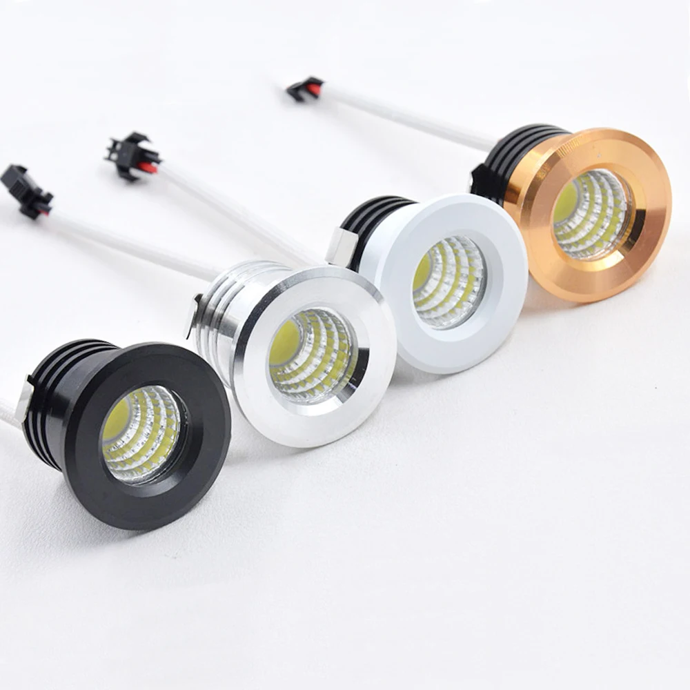 Mini-LED-Spot-Licht-Downlight, 3 W, LED-Spot, 110 V, 220 V, Innenstrahler für Deckenschrank, Vitrine, Loft-Dekorationen