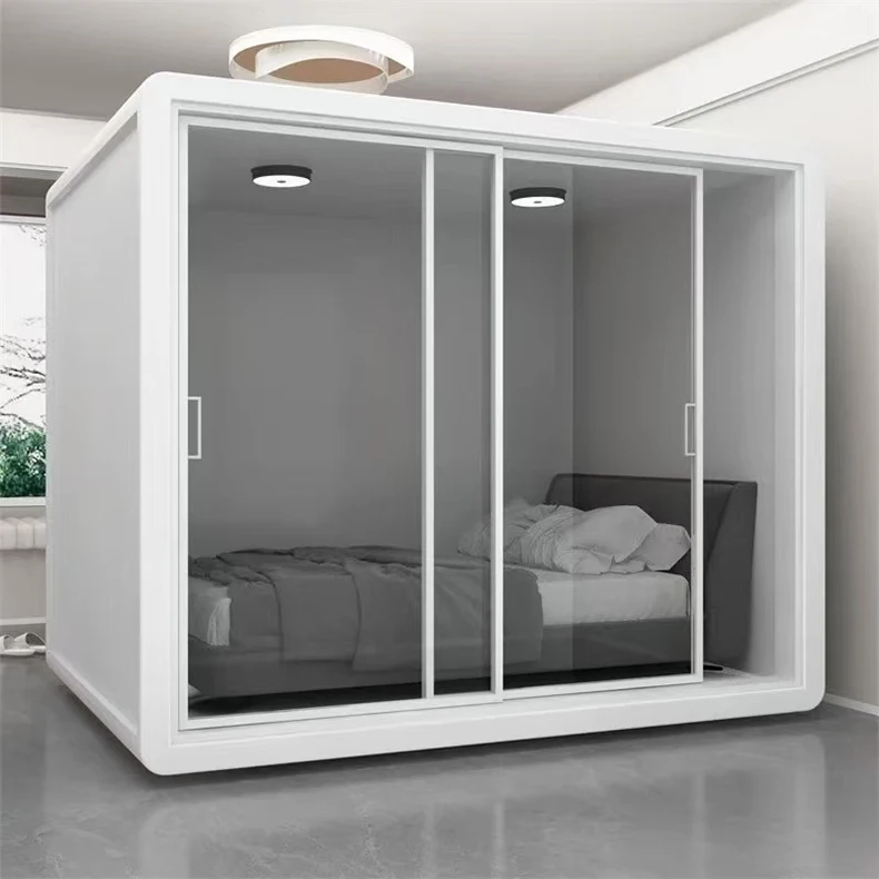 Telephone Booth Office Pod Acoustic Cabin Mobile soundproof room Meeting Pod Silent Booth for Workplace Privacy Area