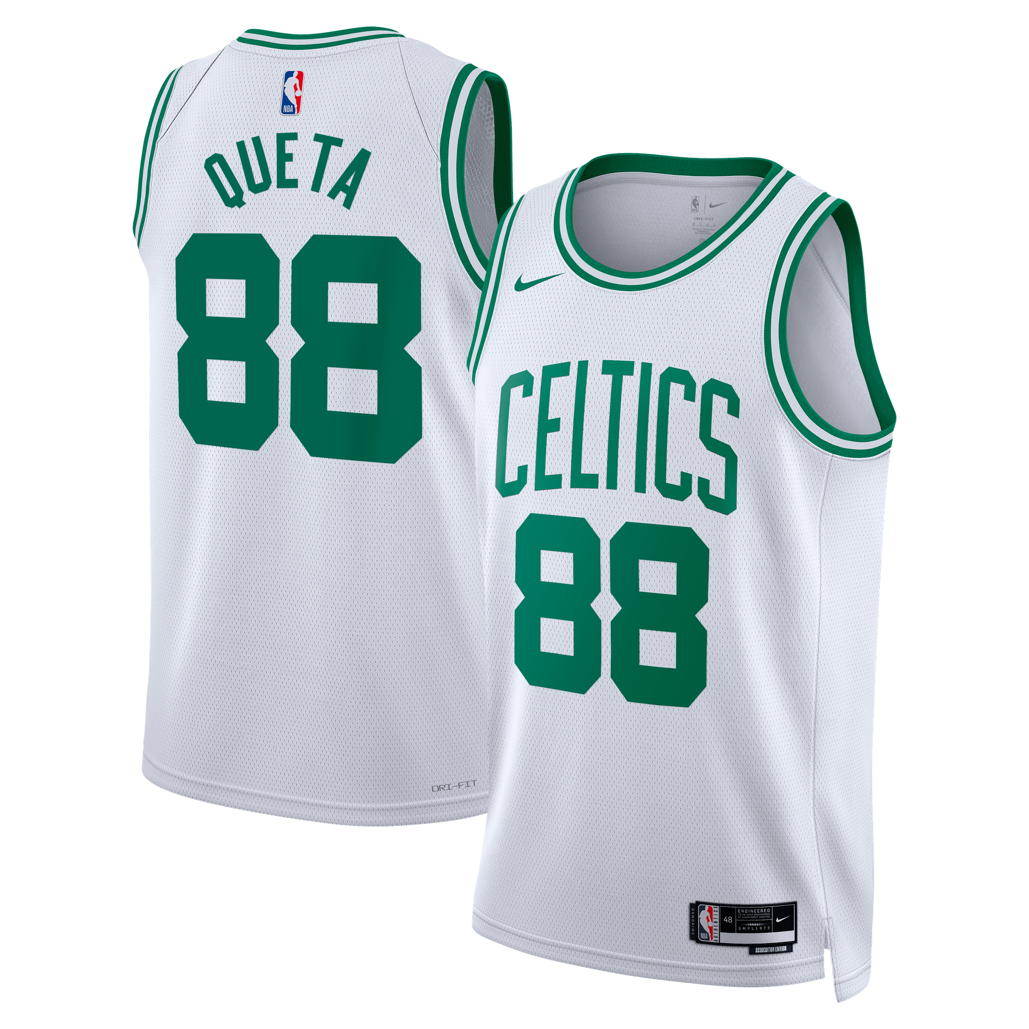 Maillot Swingman Nike Association Edition des Boston Celtics - Blanc - Neemias Queta - Unisexe - Homme Taille: 3XL