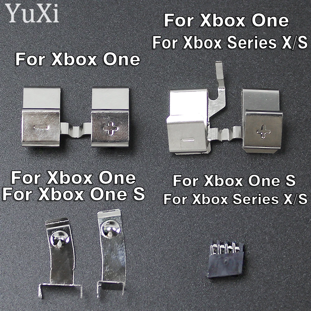 1Set Battery Connector Metal Clip For Xbox One S Xbox Series X/S Gamepad Controller Battery Holder Spring Contact Repair Parts
