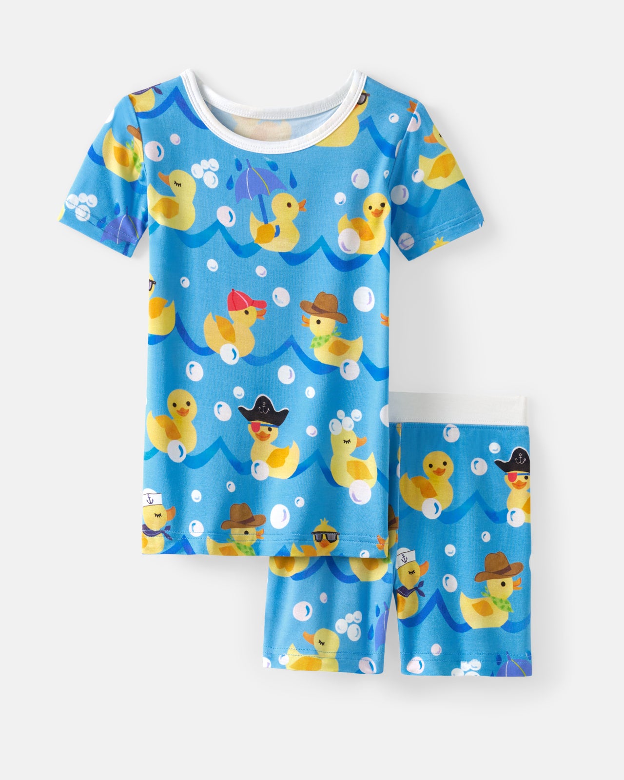 Splish Splash Two-Piece Short Sleeve & Shorts Pajama Set