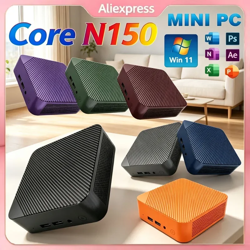 Intel Mini Host Windows 11 Intel N150 Desktop Computer 32GB RAM 1TB 2TB SSD Mini PC WIFI6 BT5.2 Micro Pc