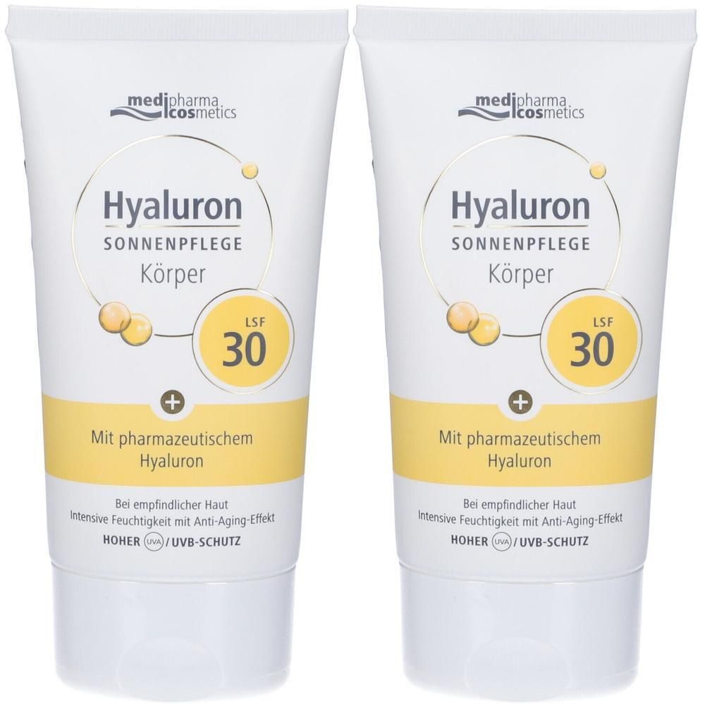 Medipharma Hyaluron Crema Solare Corpo SPF30 2x150 ml