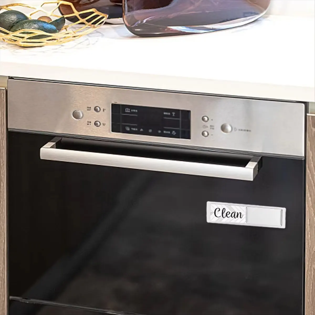 Panneau de guidage de réfrigérateur autocollant de réfrigérateur magnétique Double face aimant de lave-vaisselle pour indicateur de lave-vaisselle réfrigérateur A