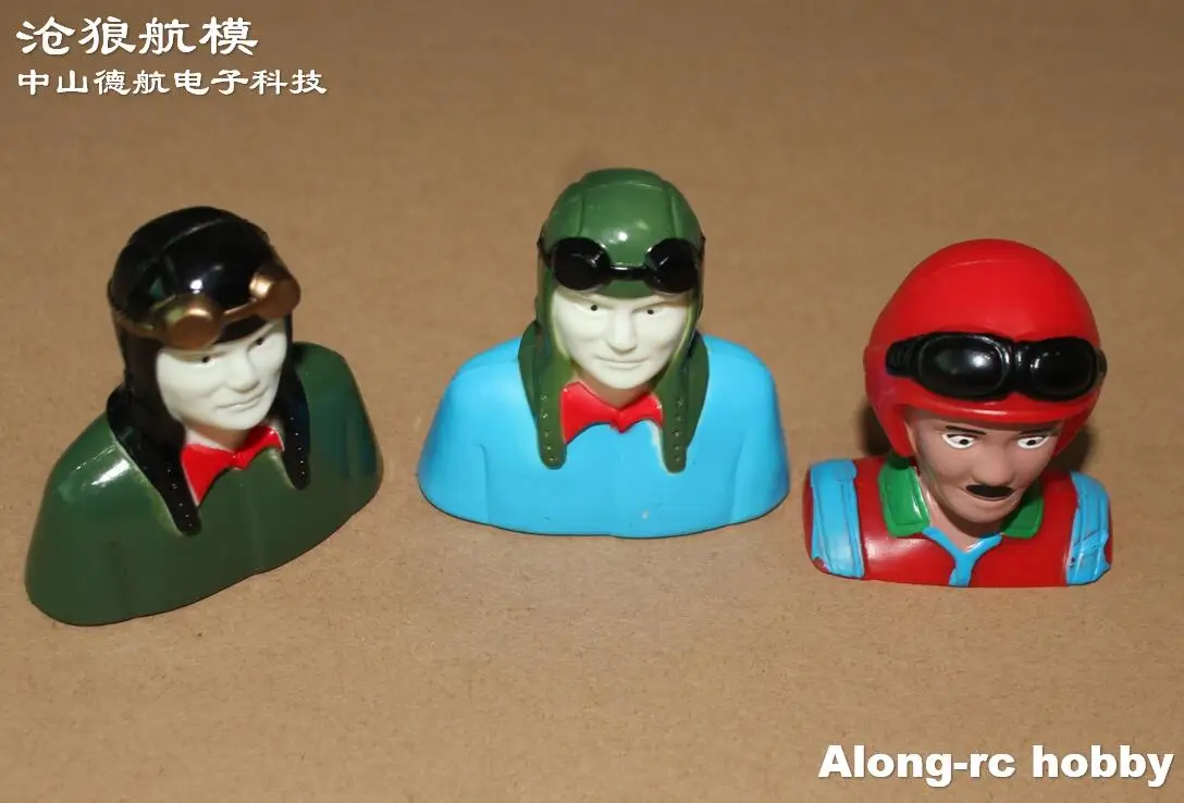 Accessoires de bricolage d'avion RC, en plastique léger, hauteur de pilote 53mm ou 62mm, jouets de décoration pour modèle d'avion RC, pièces de bricolage
