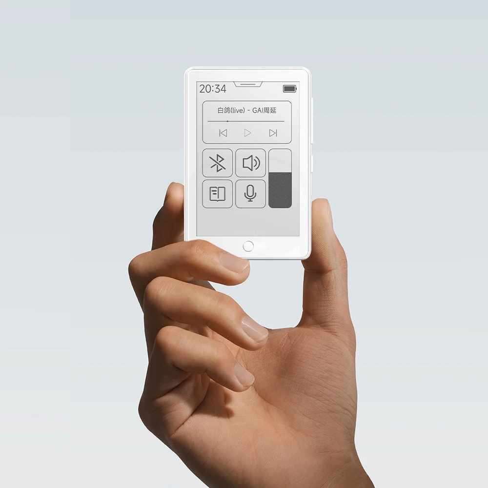 Lecteur MP3 Famue avec écran E-ink de 2,7 pouces, 64 Go, mini lecteur de livres électroniques, Bluetooth, sans lumière bleue, respectueux des yeux, enregistrement en classe pour les étudiants