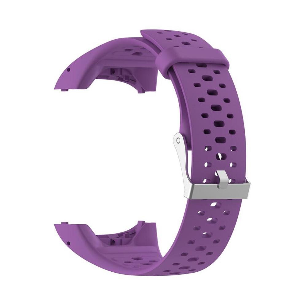 Polar M400 M430 Silicone Watch Band Soft Adjustable Replacement Strap For Sports Fitness Watches purple