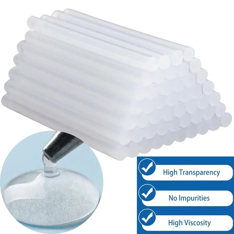 Transparent Hot Melt Glue Sticks For Glue Gun DIY Crafts And Repairs 7x150mm 30pcs