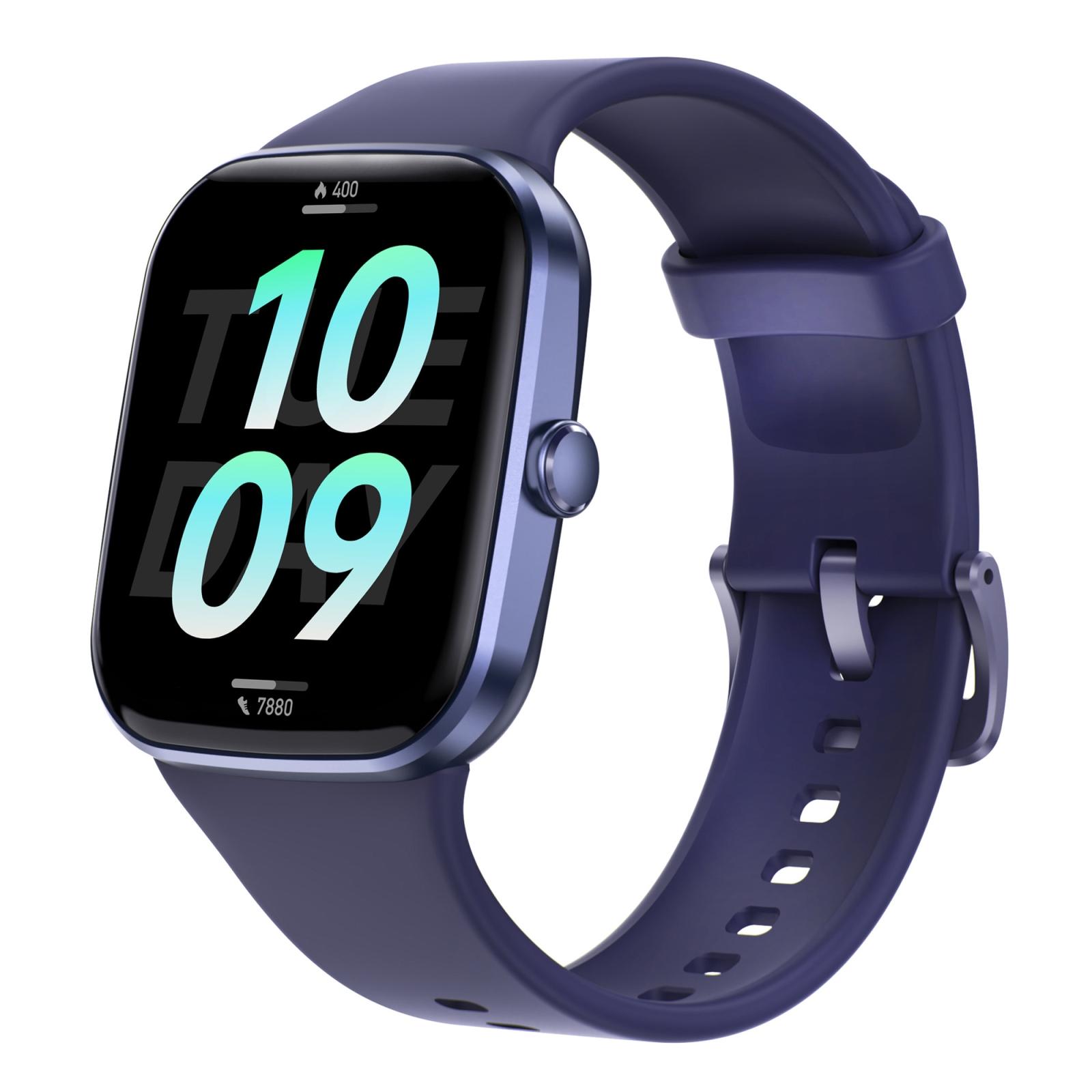 Bluetooth Calling Smartwatch IP67 Waterproof Fitness Tracker Watch With 1.96 Inch HD Display blue