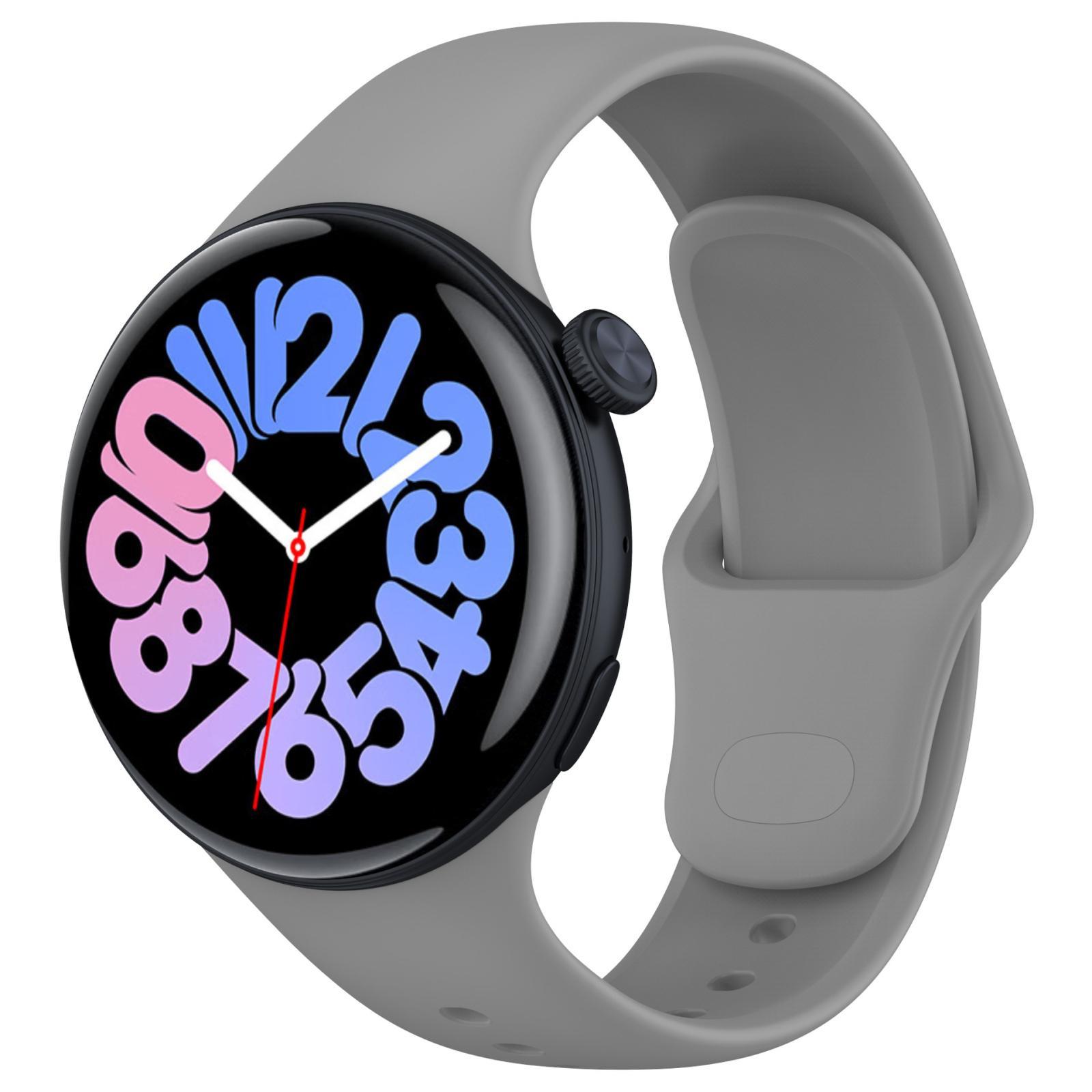Vivo Watch 3 Silicone Watch Strap Adjustable Replacement Watch Band Soft Sport Wristband grey