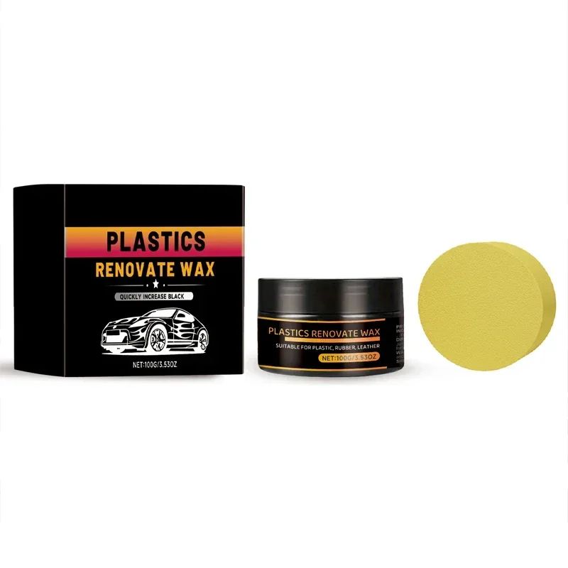 Black Shine Tire Wax For Long Lasting Tire Protection 1set