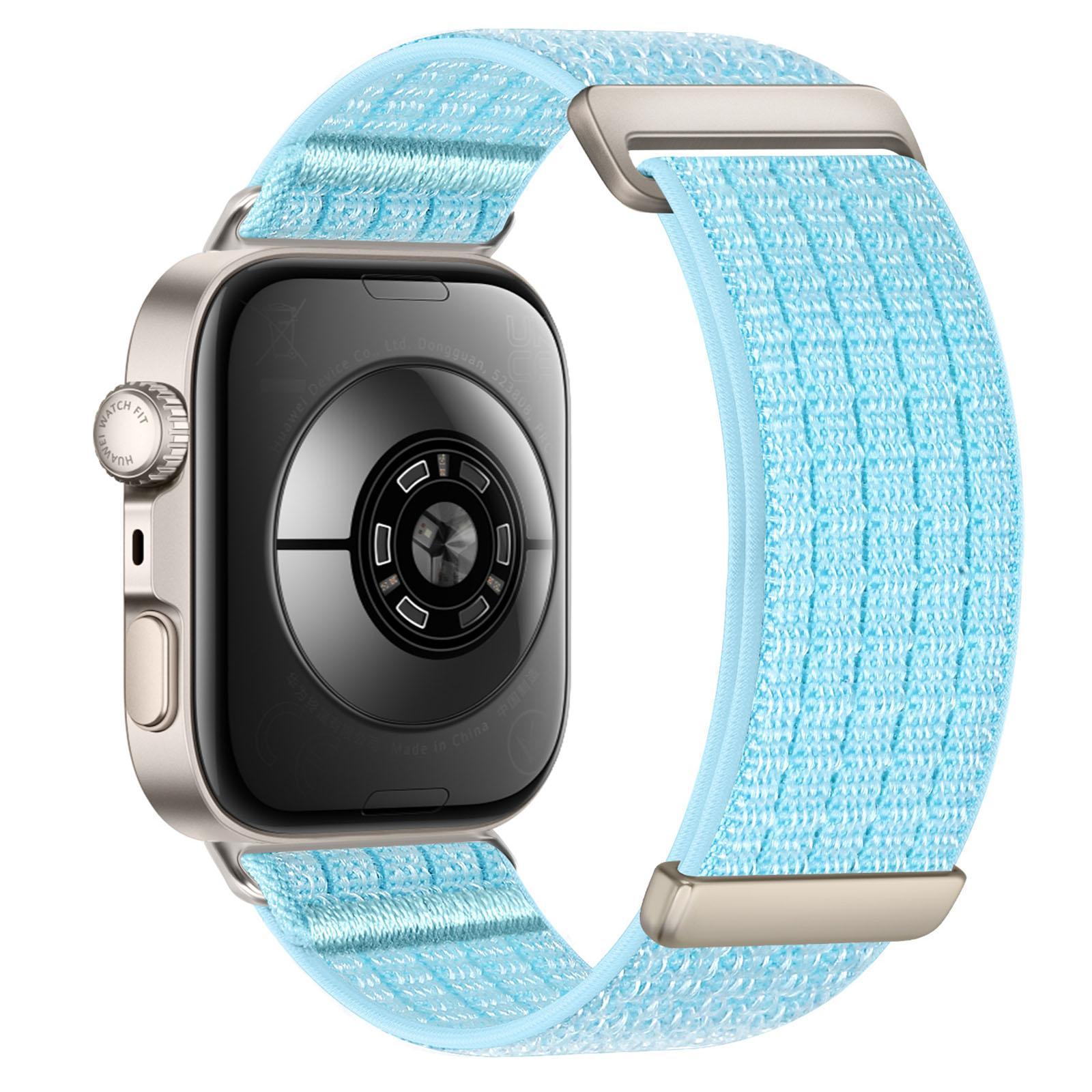 Huawei Watch Fit 5 Fit 5 Pro Fit 4 Nylon Watch Band Breathable Hook And Loop Sport Strap island Blue