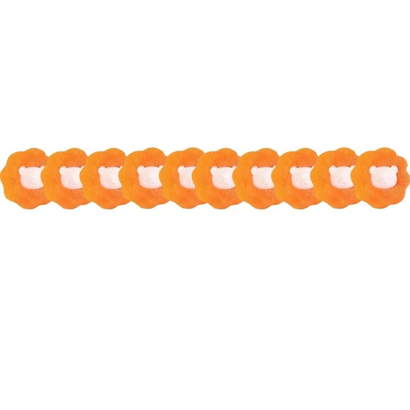 Reusable Pet Hair Laundry Balls 10pcs Orange