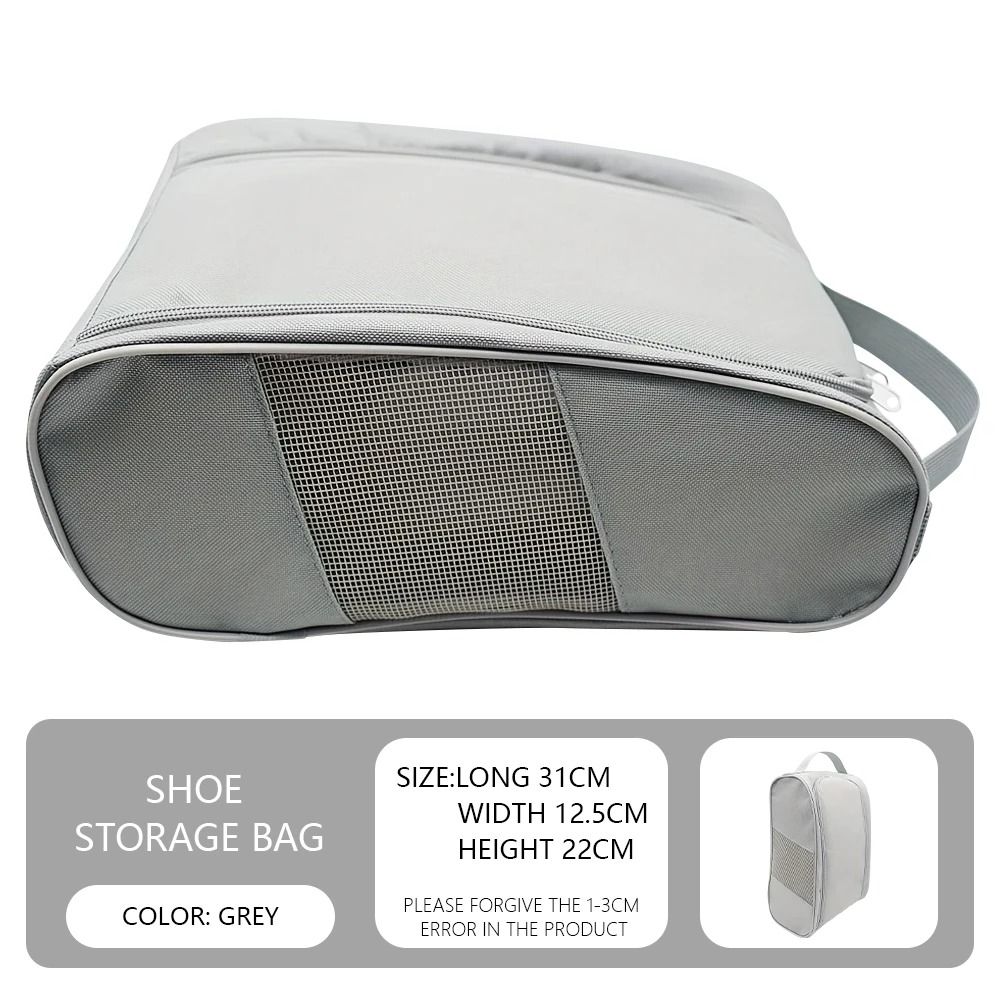Breathable Outdoor Golf Shoe Bag grey