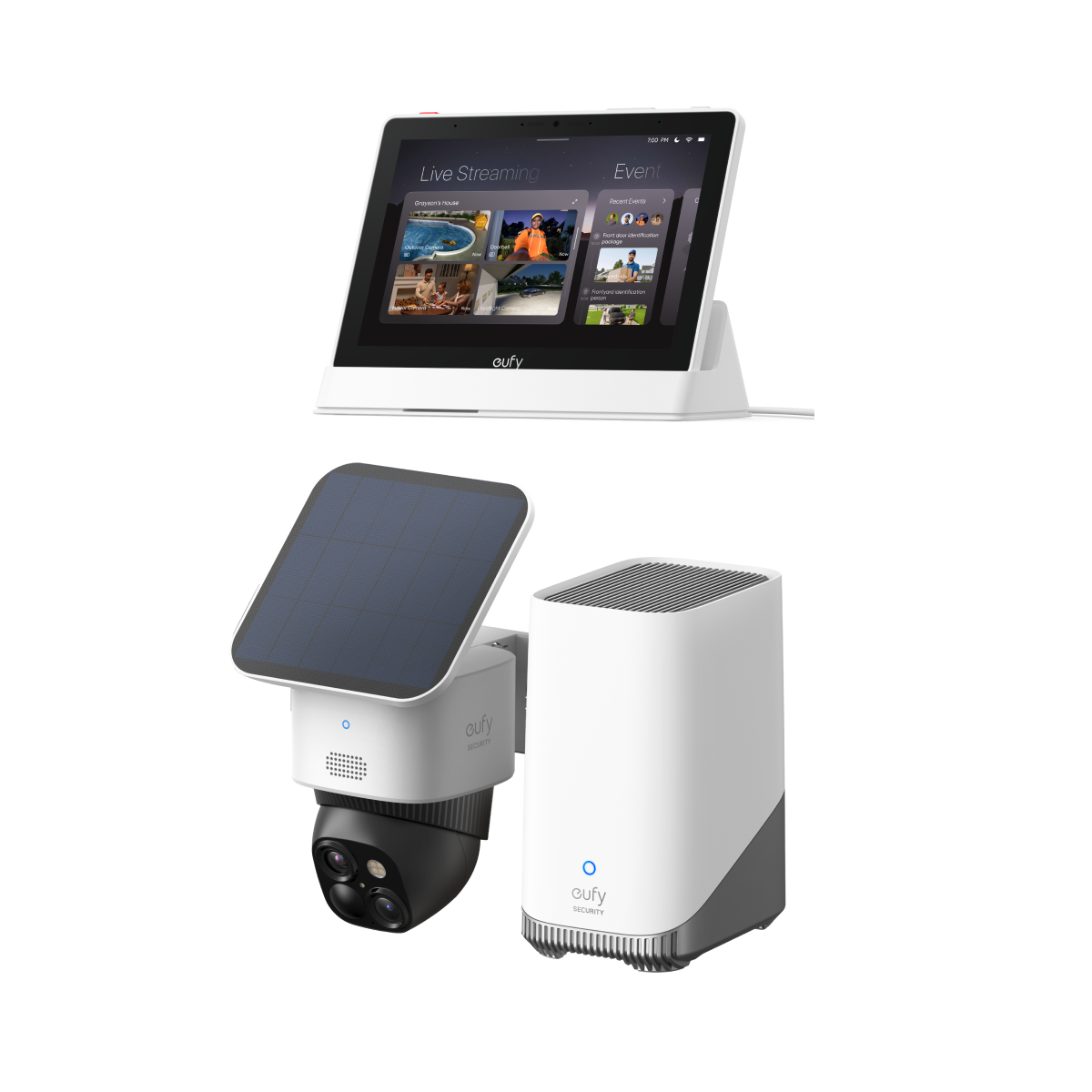 eufyCam Solo S340 Bundle mit HomeBase™ 3 & Smart Display E10 Image