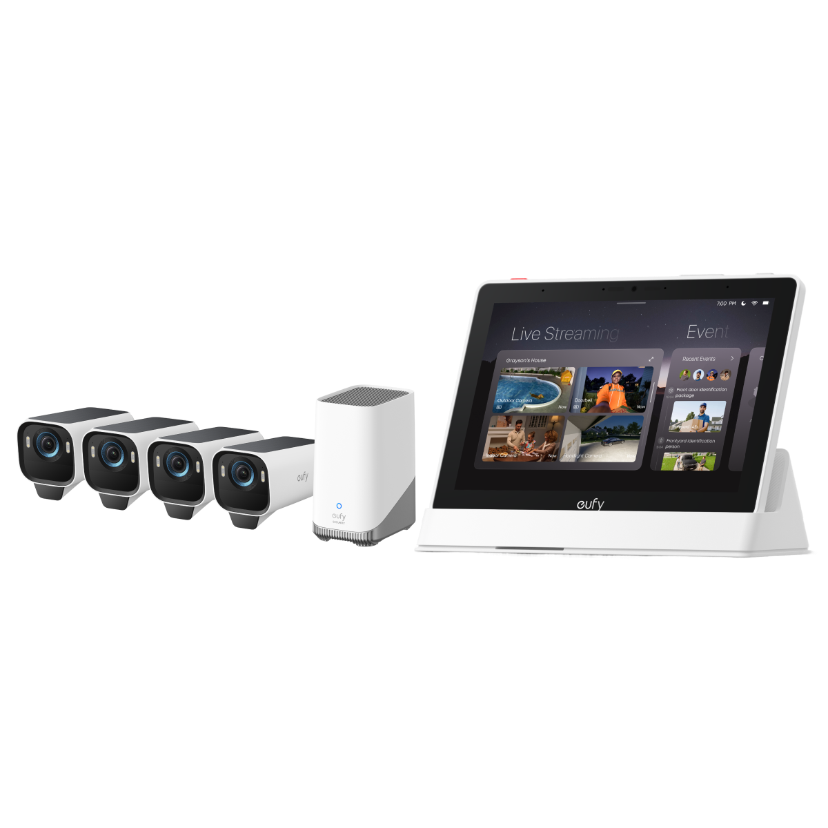 eufy Smart Display und eufyCam S3 Pro 4-Kamera-Set Image