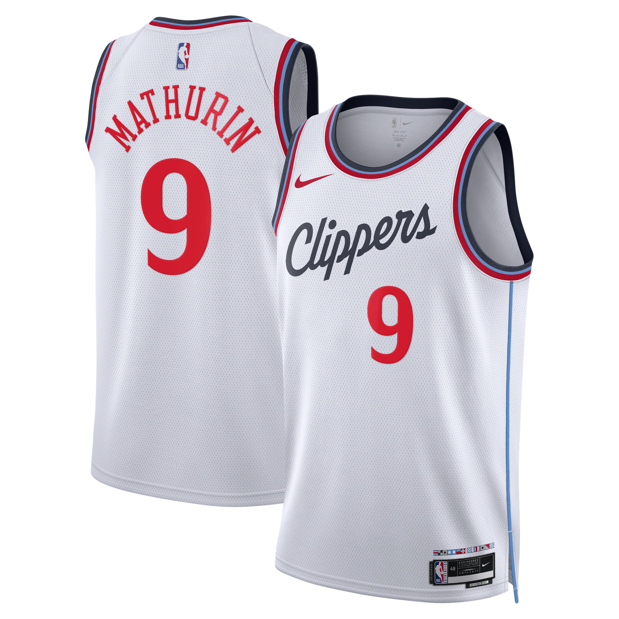 Maillot Swingman Nike Replica Association Edition des Los Angeles Clippers - Blanc - Bennedict Mathurin - Unisexe - unisexe Taille: 3XL - NBA Store FR