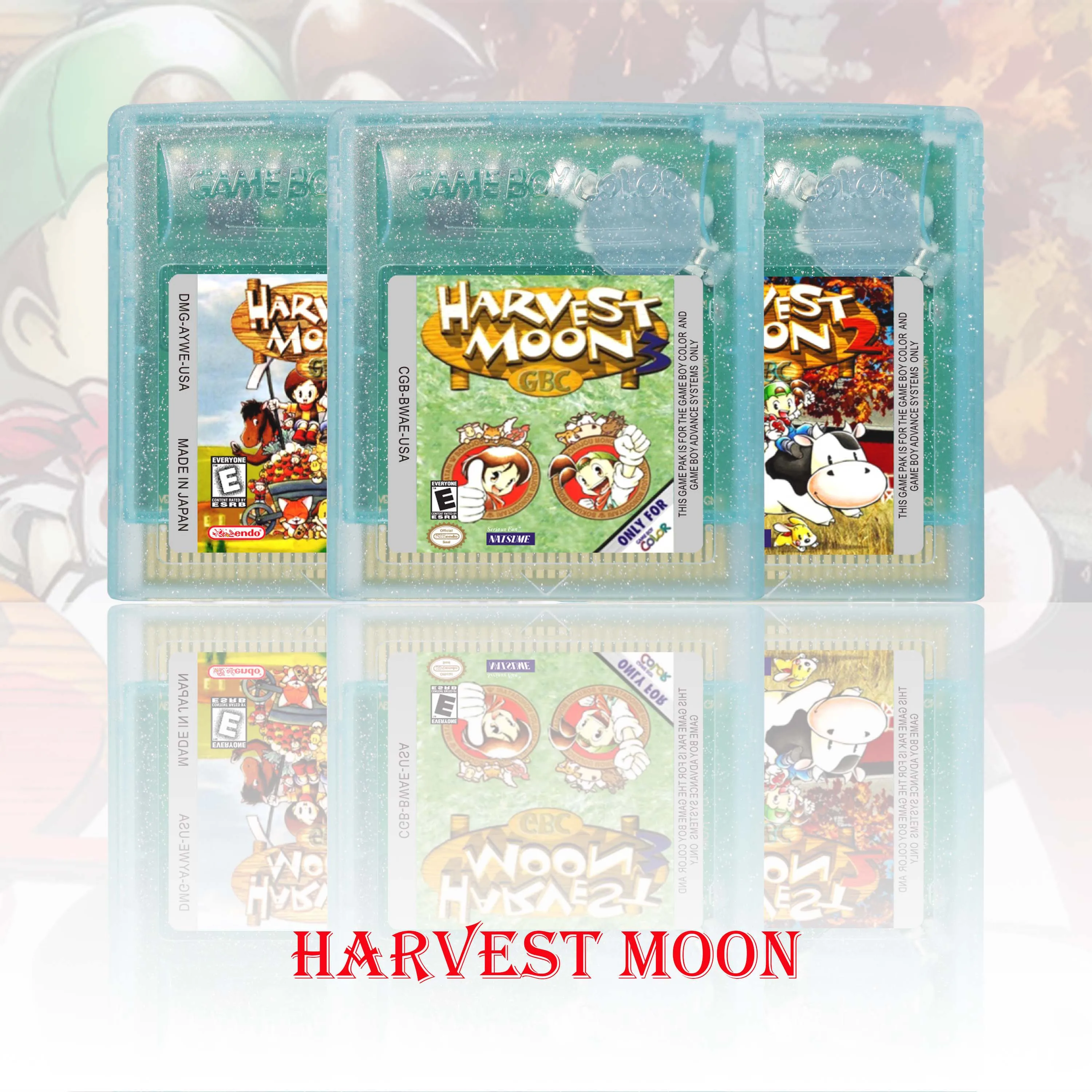 Harvest Moon Series GBC Game Cartridge 16 Bit Video Game Console Card High Quality With Battery GBC Video Game