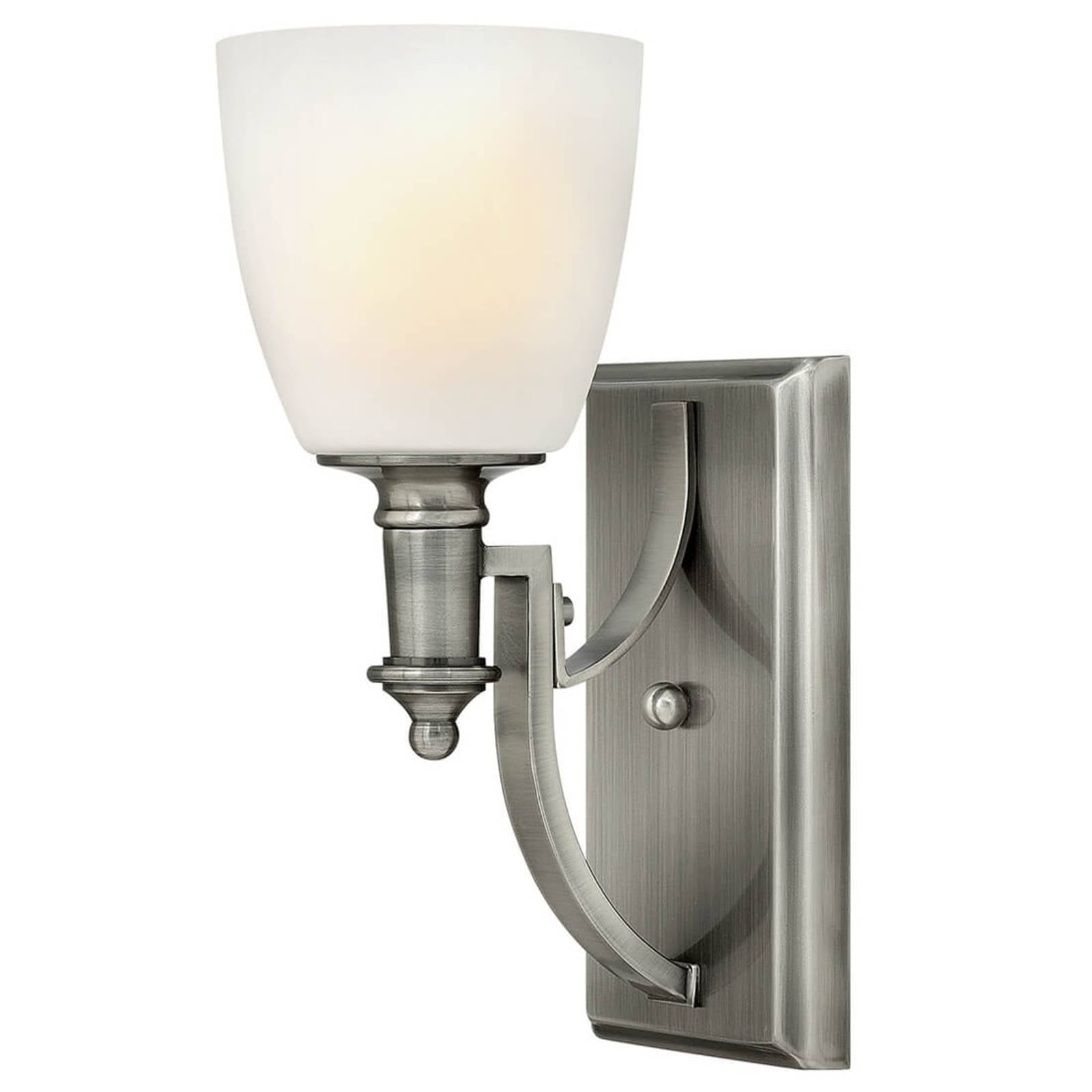 HINKLEY Applique da parete Truman, dimmerabile, Alluminio / Grigio / Zincato, Soggiorno / Sala da pranzo, Metallo, Antico, Applique