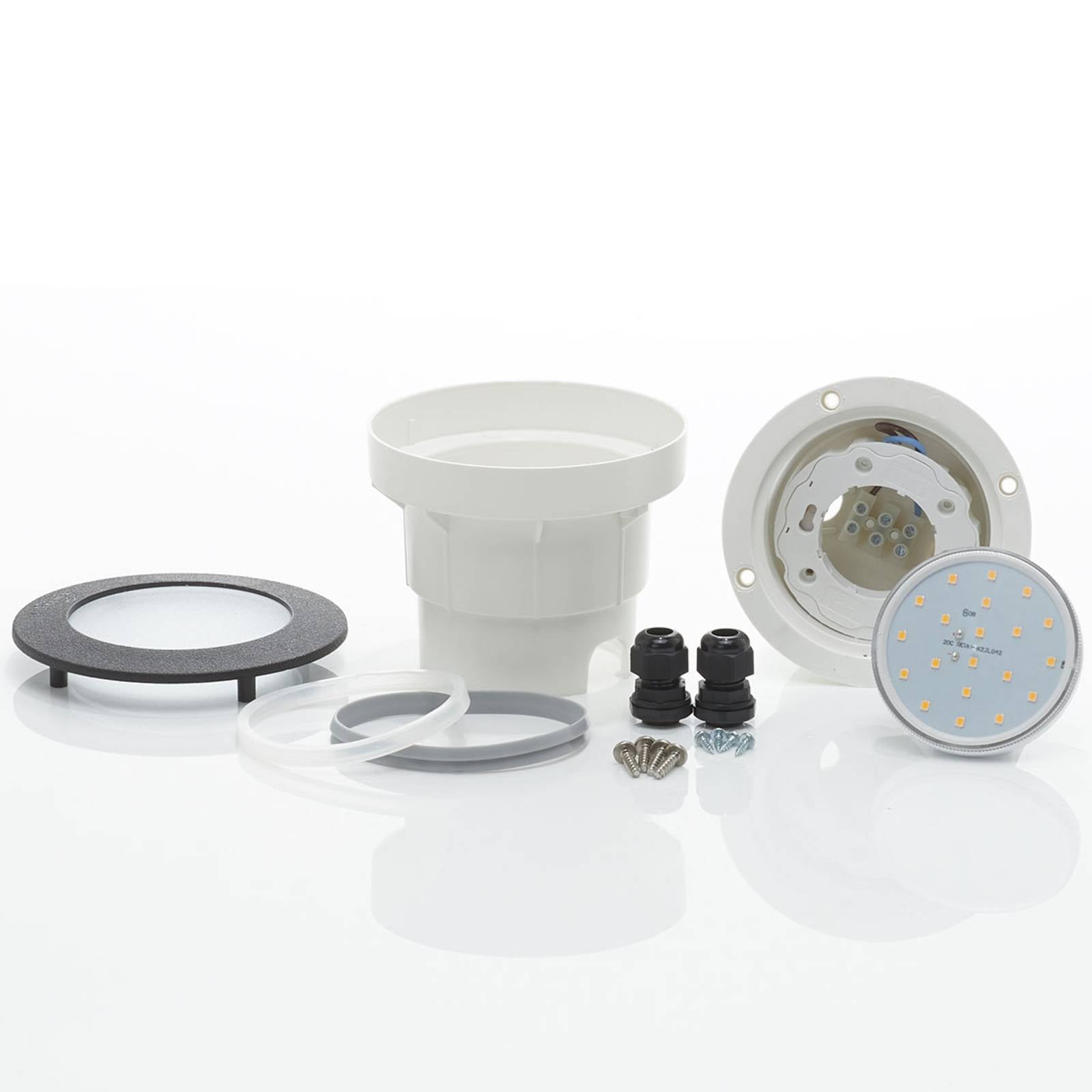 Fumagalli Spot LED da interrare Ceci 120 nero CCT, Nero, Plastica, Moderno, Faretto da incasso da terra