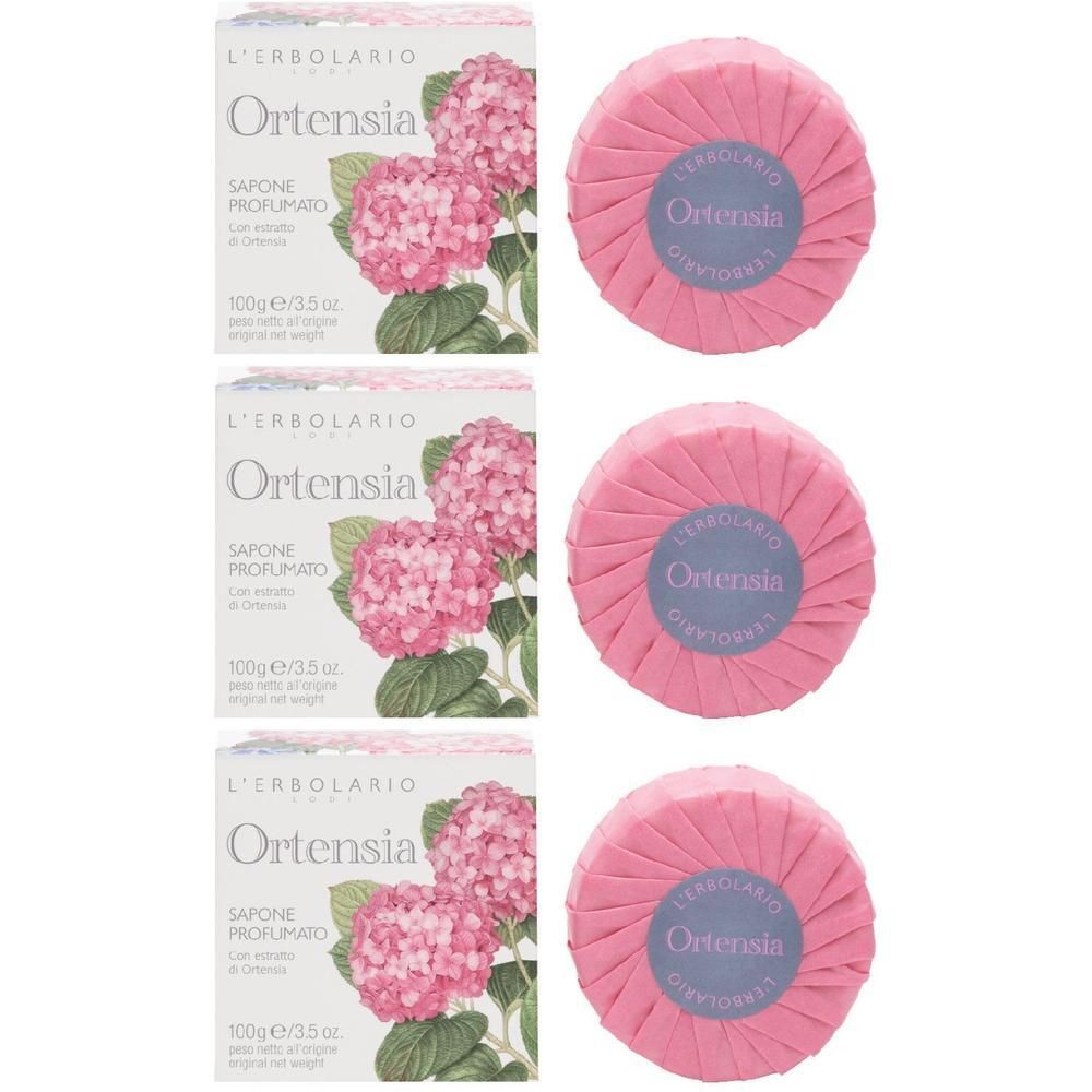 L'Erbolario Ortensia Sapone Profumato 3x100 g